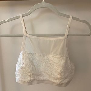 Aerie high neck lace bralette
